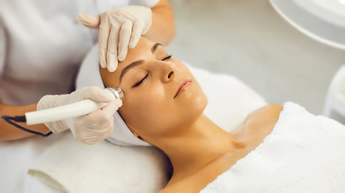 Aplicación de radiofrecuencia facial en el centro
